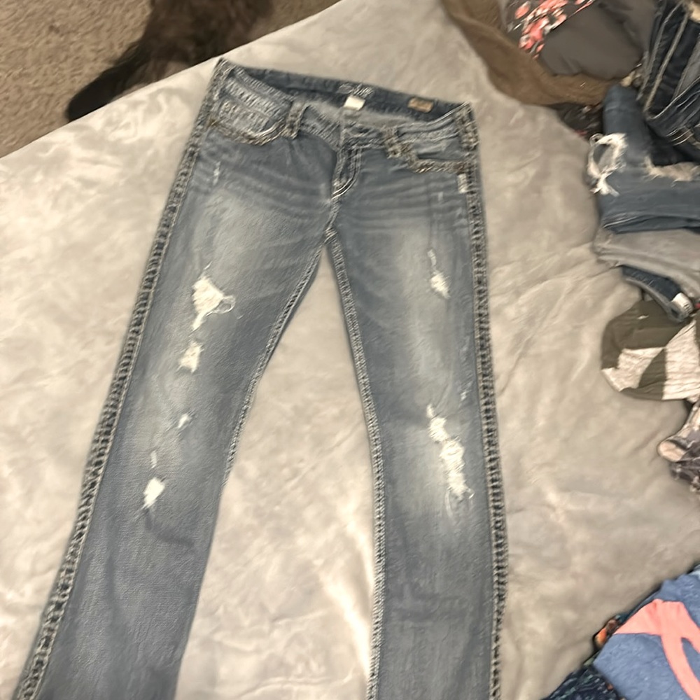 Silver McKenzie slim bootcut Jean
